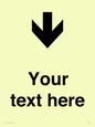 IV7088: Custom Directional signage arrow down