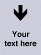 IV7088: Custom Directional signage arrow down