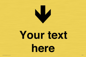 IV7088: Custom Directional signage arrow down