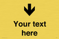 IV7088: Custom Directional signage arrow down