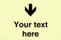 IV7088: Custom Directional signage arrow down