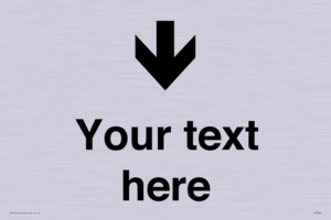 IV7088: Custom Directional signage arrow down