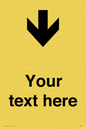 IV7088: Custom Directional signage arrow down