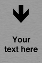 IV7088: Custom Directional signage arrow down