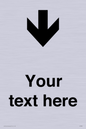 IV7088: Custom Directional signage arrow down