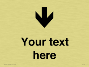 IV7088: Custom Directional signage arrow down