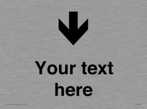 IV7088: Custom Directional signage arrow down