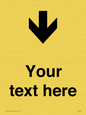 IV7088: Custom Directional signage arrow down