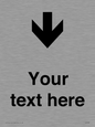 IV7088: Custom Directional signage arrow down