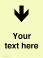 IV7088: Custom Directional signage arrow down