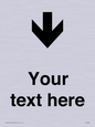 IV7088: Custom Directional signage arrow down