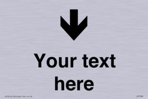 IV7088: Custom Directional signage arrow down