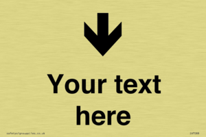 IV7088: Custom Directional signage arrow down