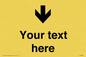 IV7088: Custom Directional signage arrow down