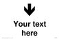 IV7088: Custom Directional signage arrow down