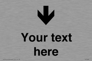 IV7088: Custom Directional signage arrow down