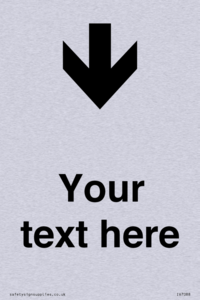 IV7088: Custom Directional signage arrow down