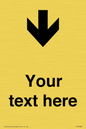 IV7088: Custom Directional signage arrow down