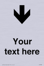 IV7088: Custom Directional signage arrow down