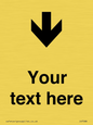 IV7088: Custom Directional signage arrow down