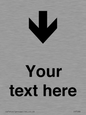 IV7088: Custom Directional signage arrow down