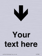 IV7088: Custom Directional signage arrow down