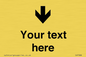 IV7088: Custom Directional signage arrow down