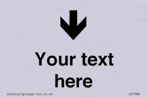 IV7088: Custom Directional signage arrow down