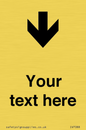 IV7088: Custom Directional signage arrow down