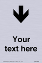 IV7088: Custom Directional signage arrow down