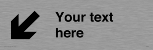IV7089: Custom Directional signage arrow down left