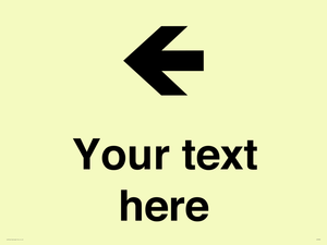 IV7090: Custom Directional signage arrow left