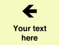 IV7090: Custom Directional signage arrow left