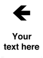IV7090: Custom Directional signage arrow left