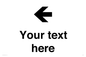 IV7090: Custom Directional signage arrow left