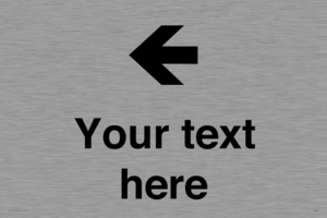 IV7090: Custom Directional signage arrow left