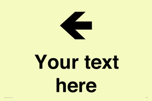 IV7090: Custom Directional signage arrow left