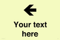 IV7090: Custom Directional signage arrow left