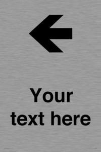 IV7090: Custom Directional signage arrow left