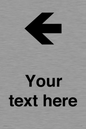 IV7090: Custom Directional signage arrow left