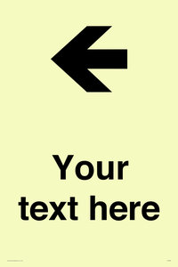 IV7090: Custom Directional signage arrow left