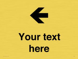 IV7090: Custom Directional signage arrow left