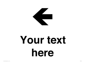 IV7090: Custom Directional signage arrow left