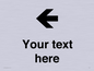 IV7090: Custom Directional signage arrow left