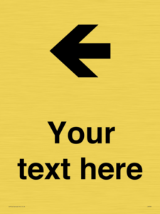 IV7090: Custom Directional signage arrow left