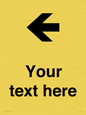 IV7090: Custom Directional signage arrow left