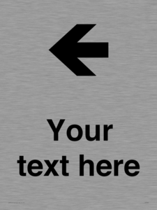 IV7090: Custom Directional signage arrow left