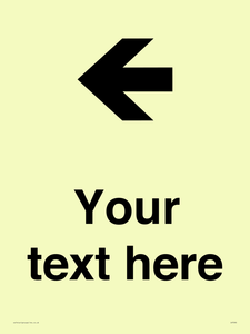 IV7090: Custom Directional signage arrow left
