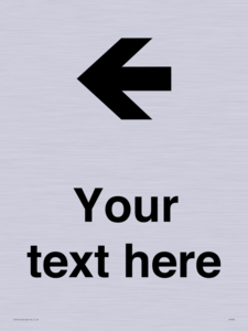 IV7090: Custom Directional signage arrow left