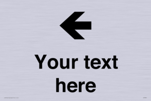 IV7090: Custom Directional signage arrow left